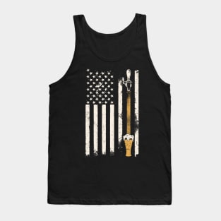 Craft Beer On Tap American Flag Tank Top